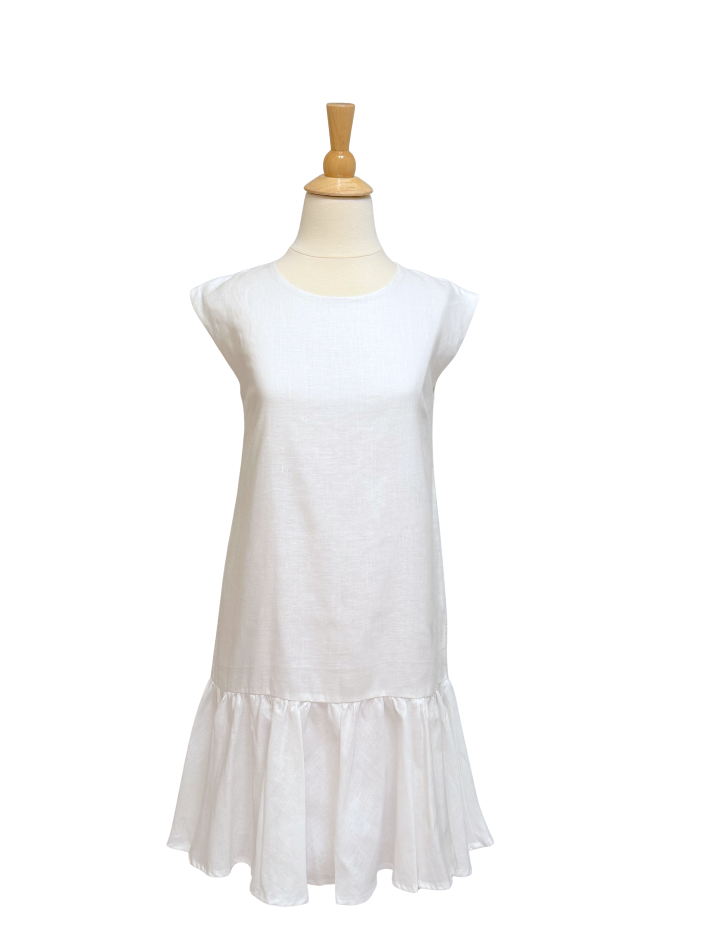 Vestido corto acampanado