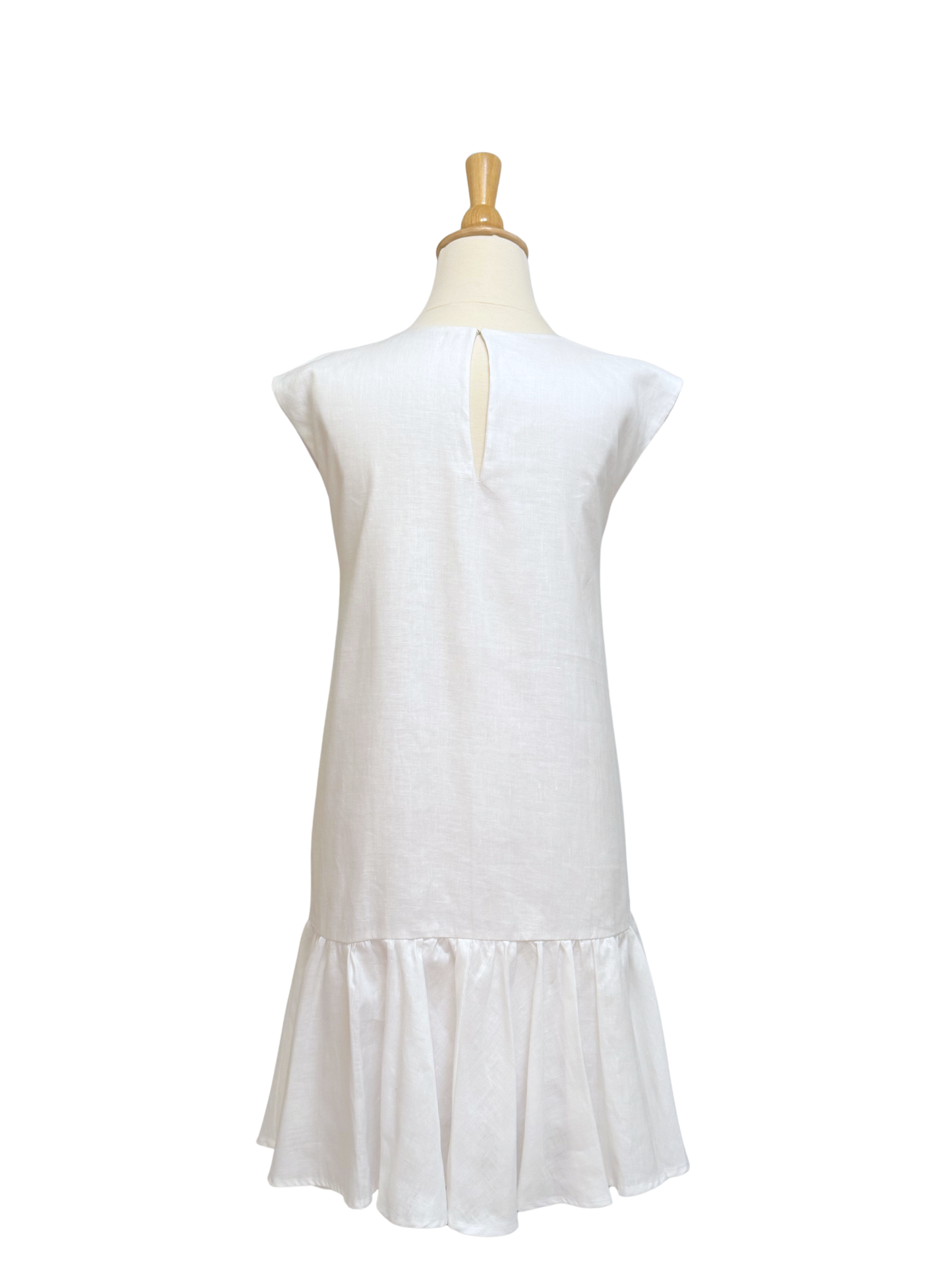 Vestido corto acampanado